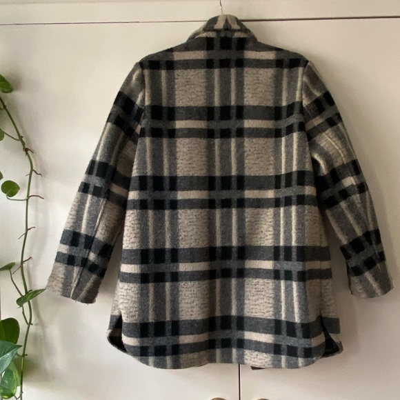 Sundays Owen Coat in Black Plaid Compact - Picture 10 of 13